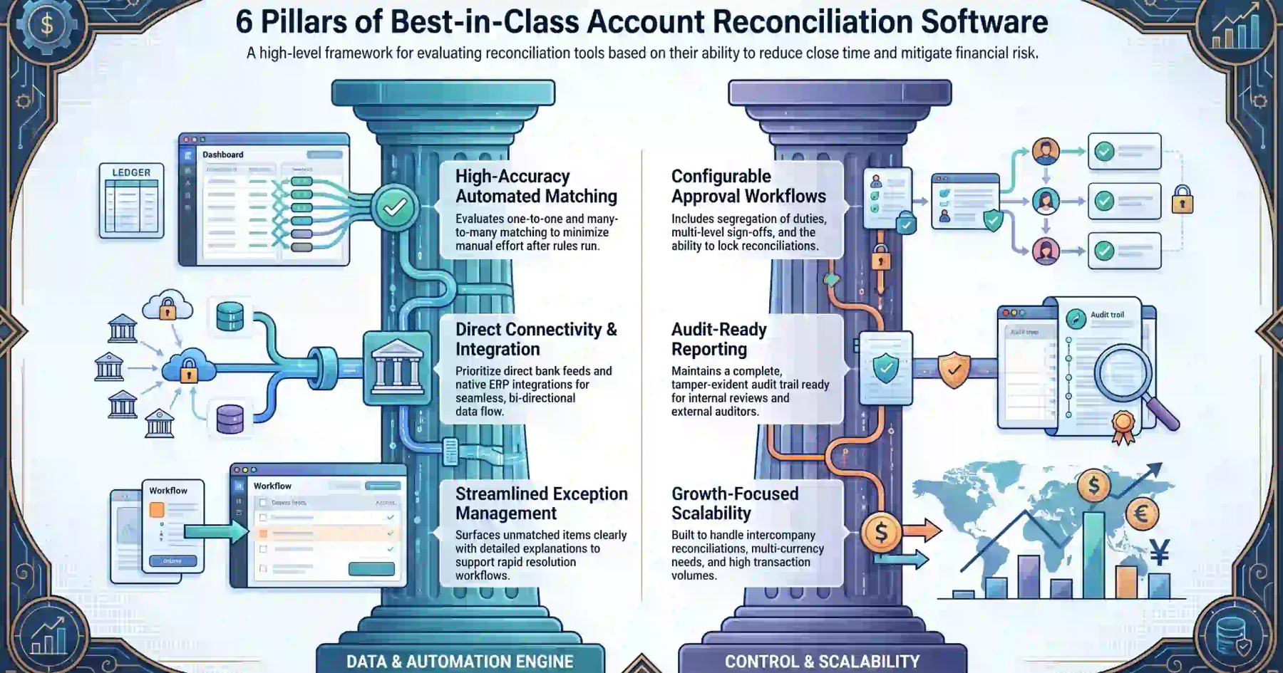 6-reconciliation-software-pillars-framework