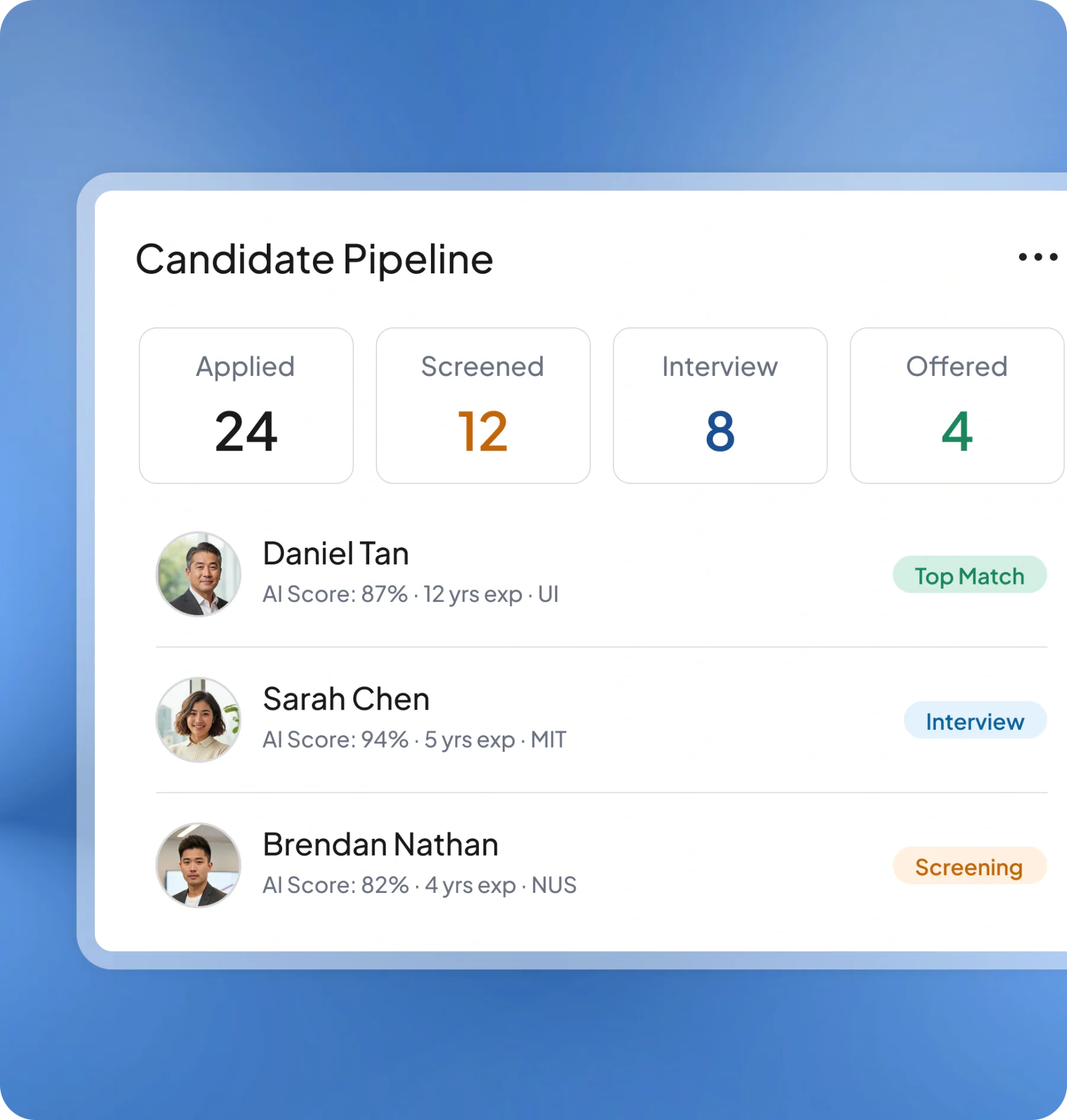 hr enrich software feature page HashMicro for Candidate Pipeline & Screening