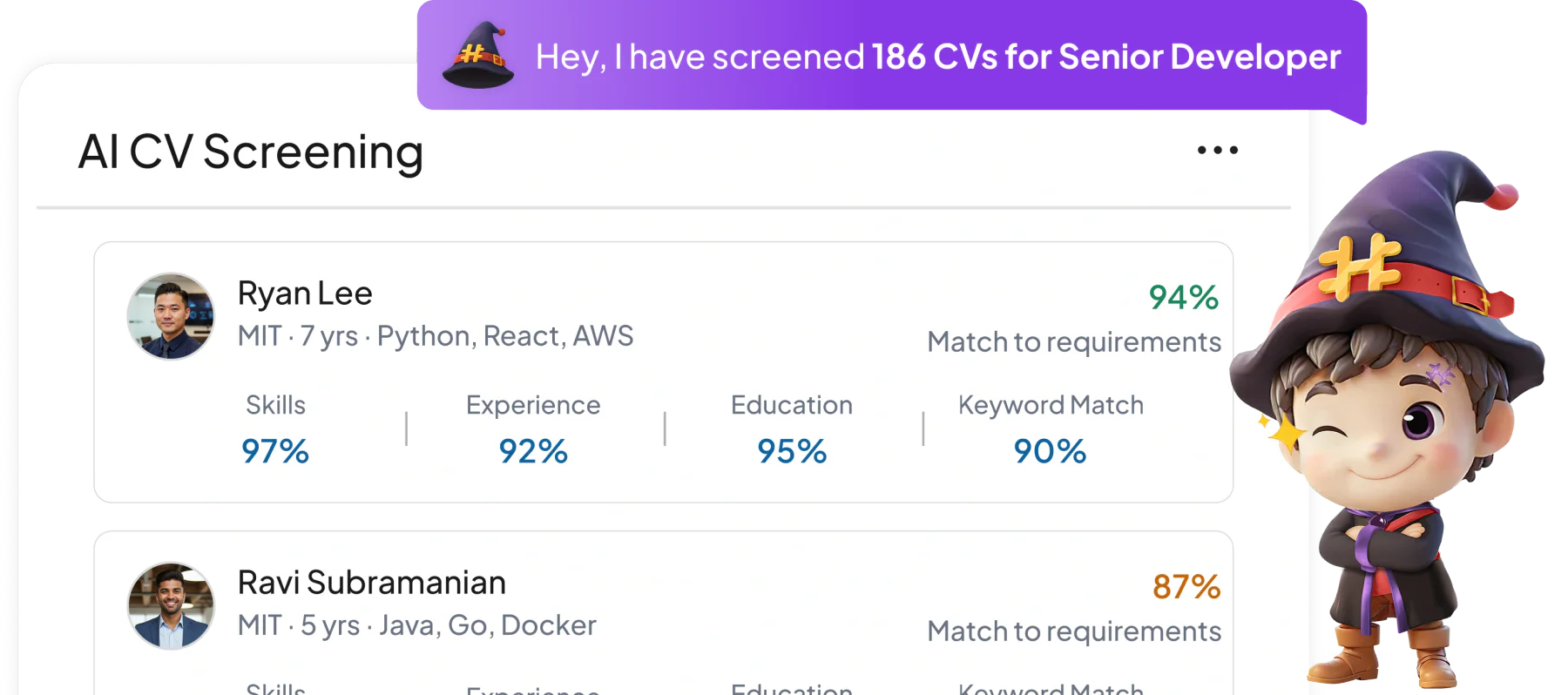 hr enrich software feature HashMicro for AI CV Screening