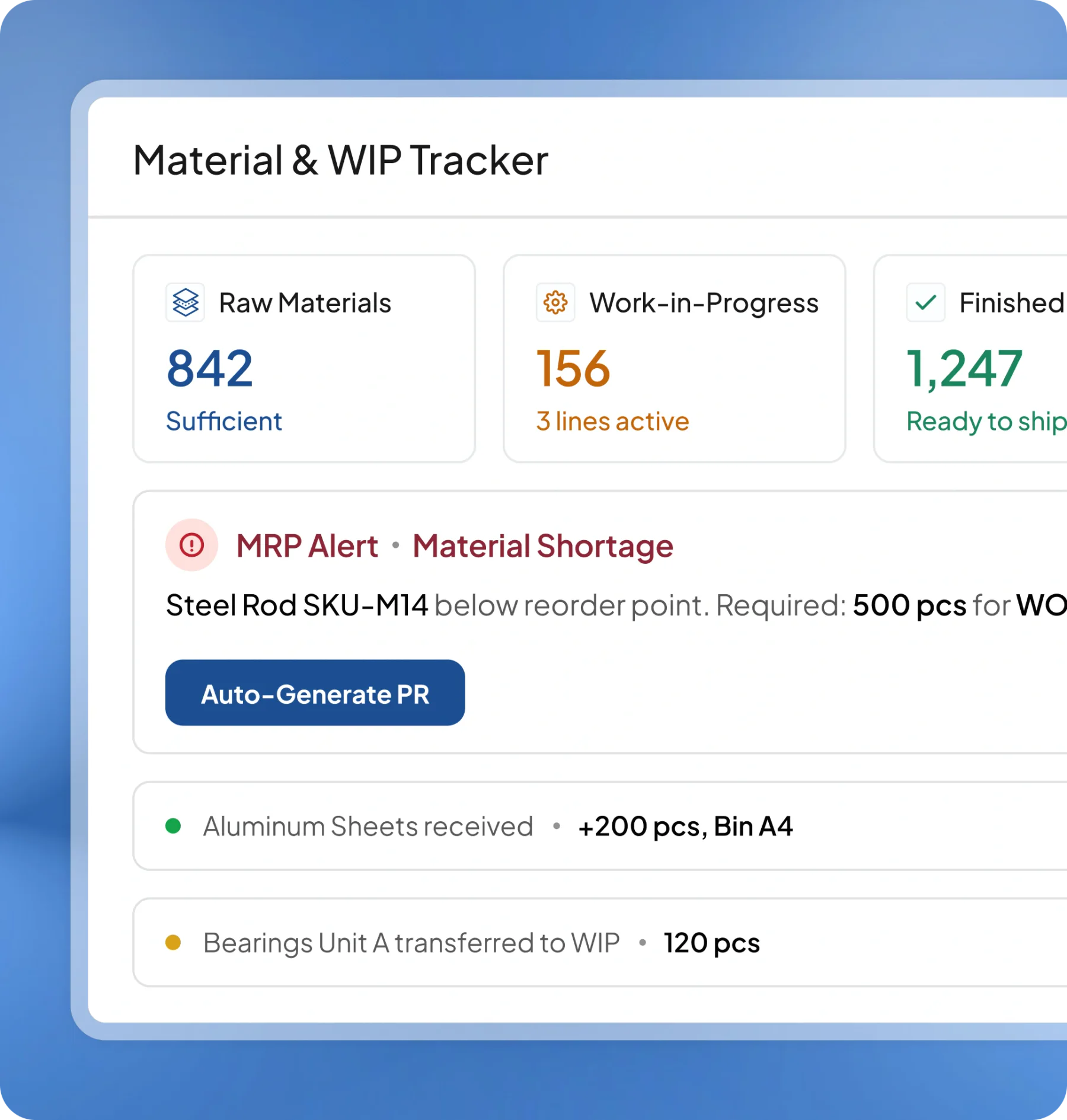 manufacture software feature page HashMicro for Inventory & Material Management