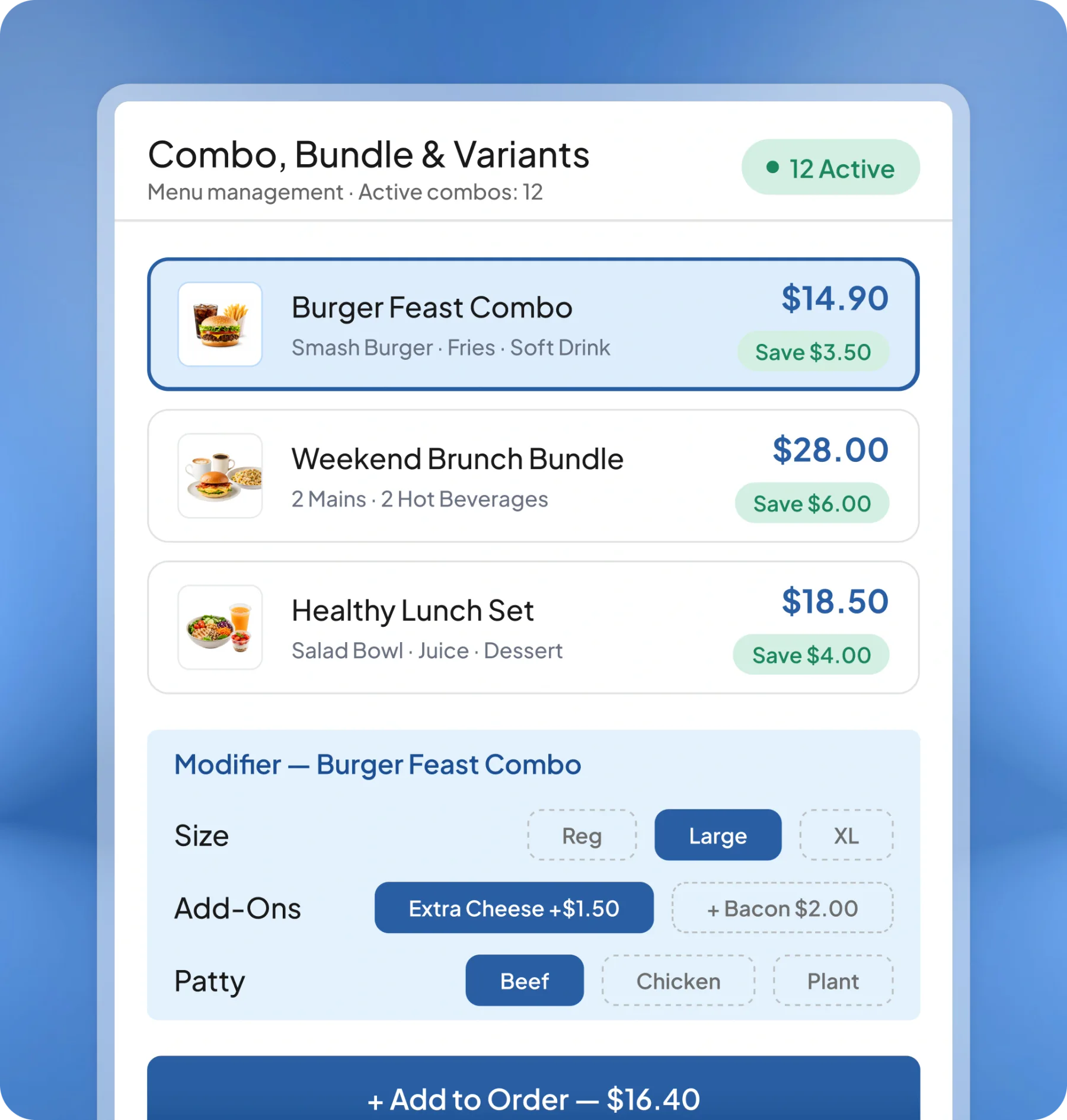 pos f&b software feature page HashMicro for Menu & Pricing Management
