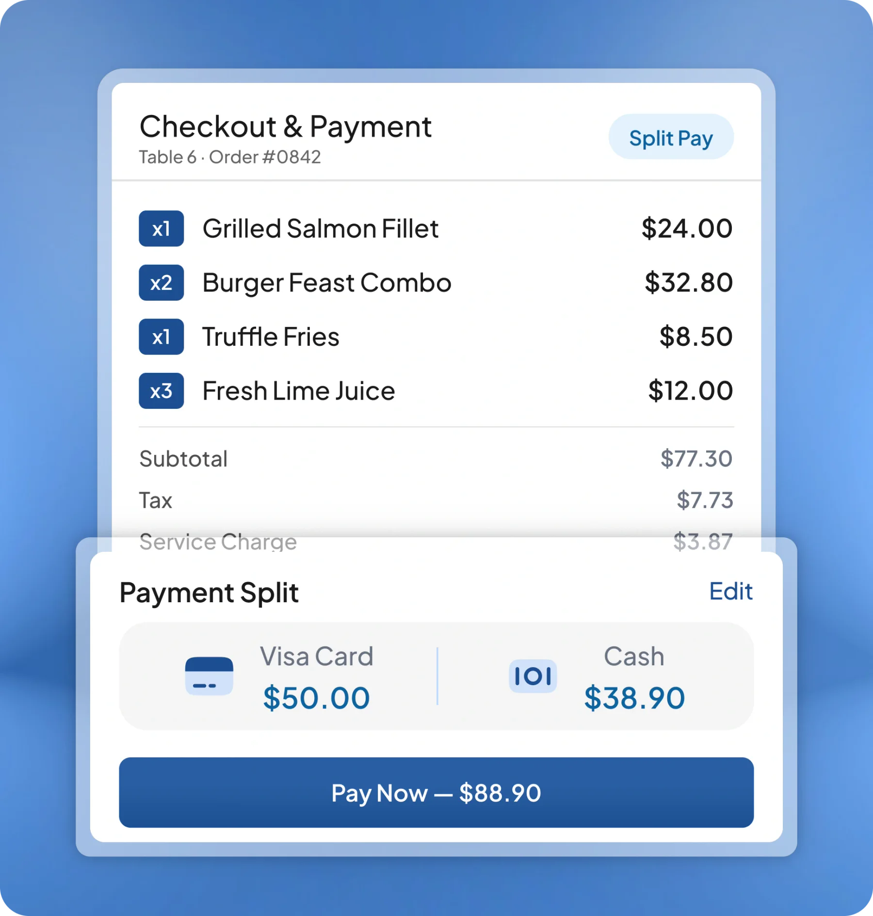 pos f&b software feature page HashMicro for Payments & Checkout