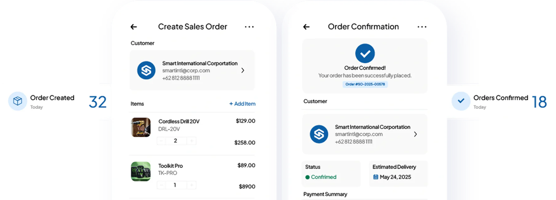 sales software feature HashMicro for On-the-Go Order Processing