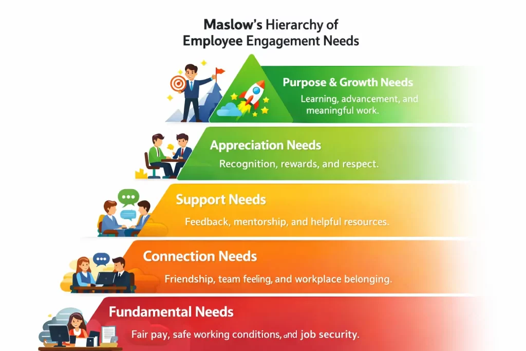 Maslow's hierarchy of needs employee engagement 