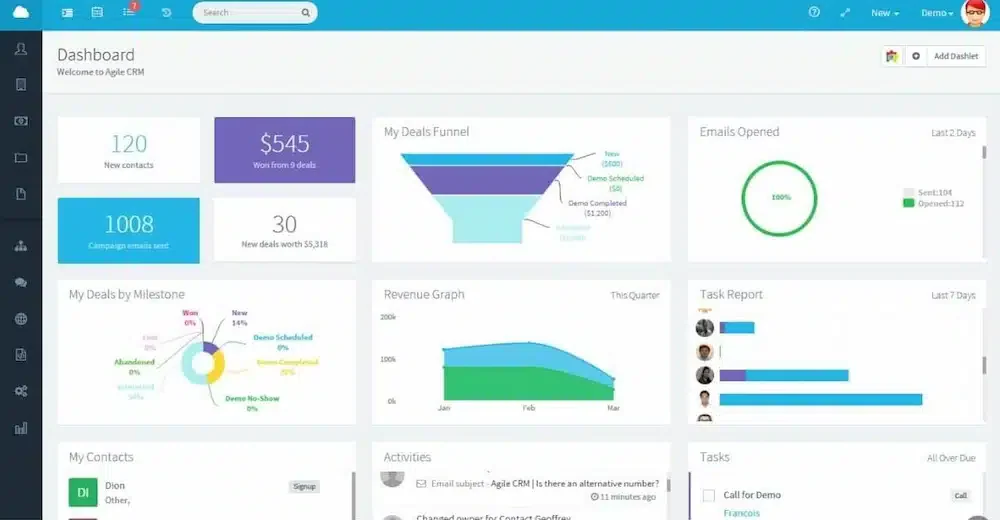 agile sales crm software