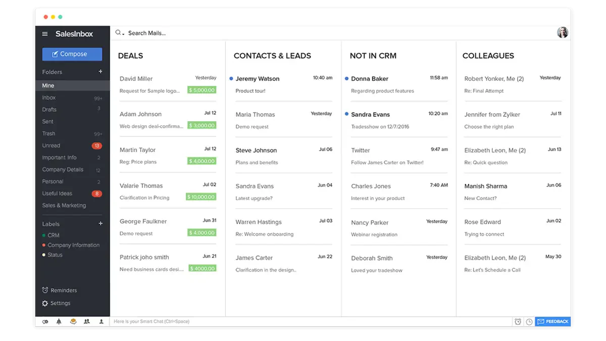 Zoho sales crm