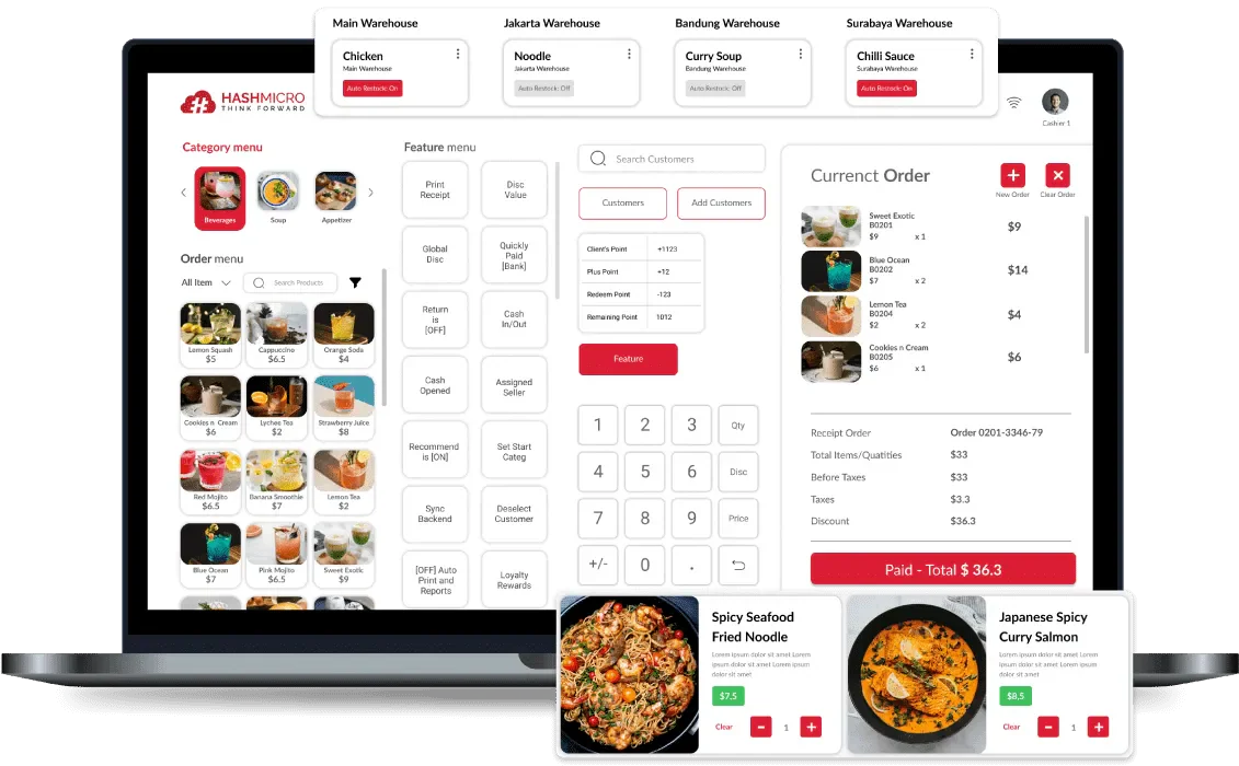 pos for restaurant hashmicro