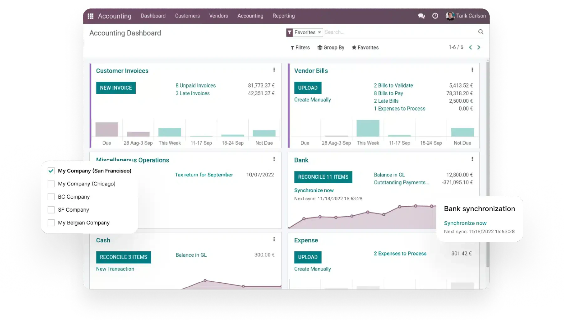 accounting program odoo