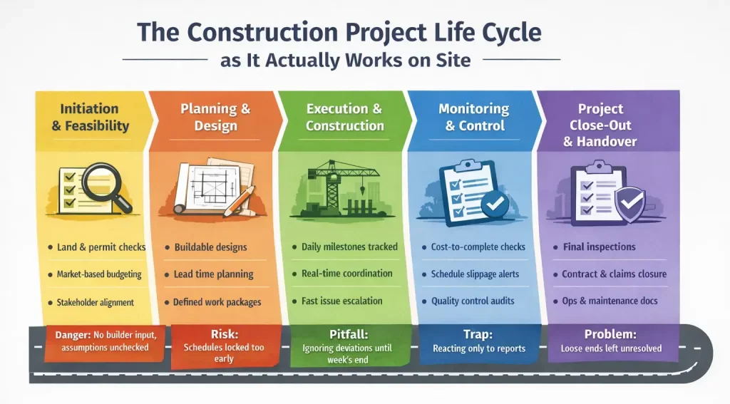 Construction Project Life Cycle for Better Project Control