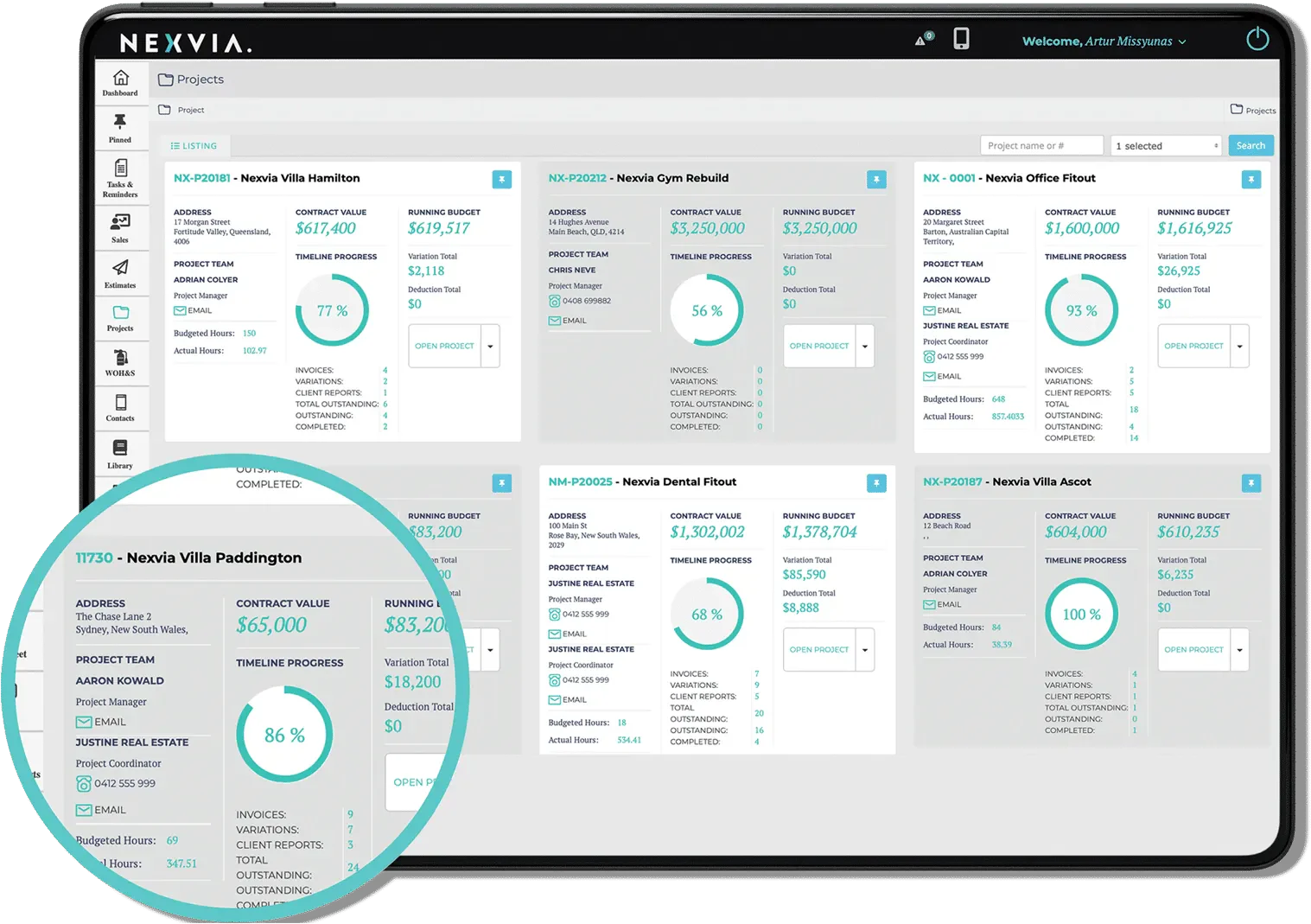 nexvia construction software