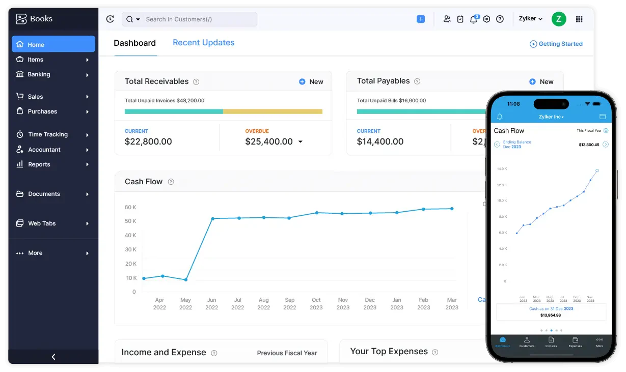 Zoho Books Accounts Payable Software