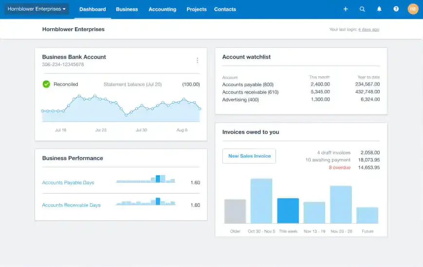 construction accounting software xero