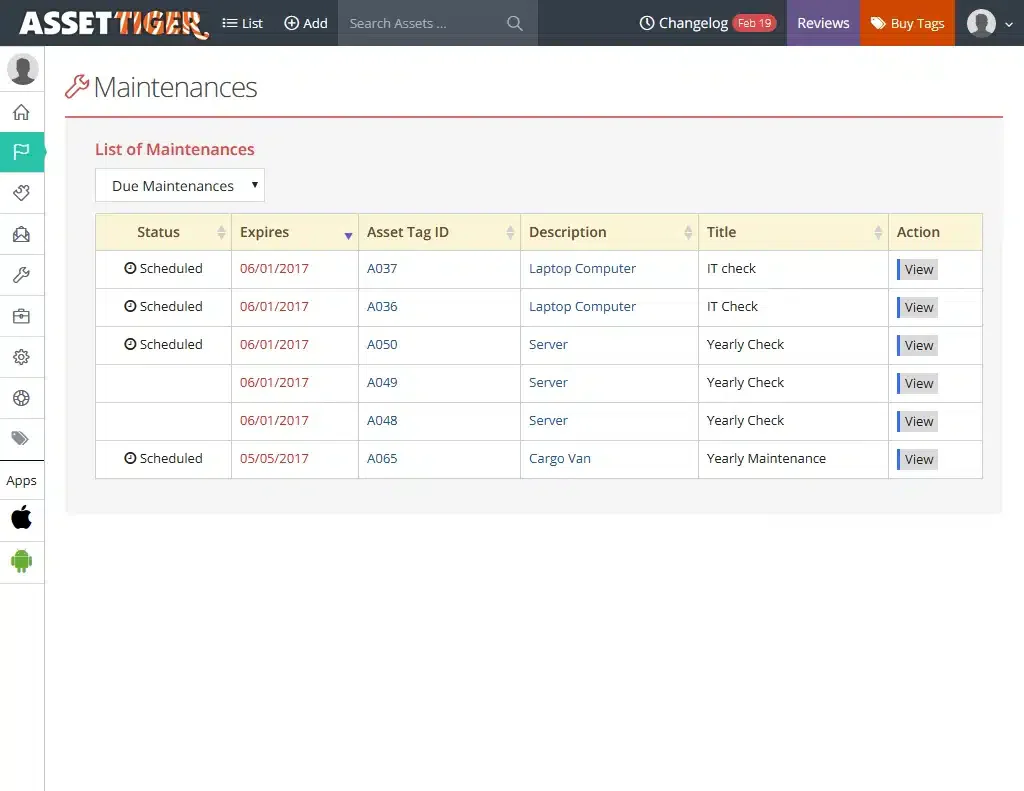 asset tiger asset management software