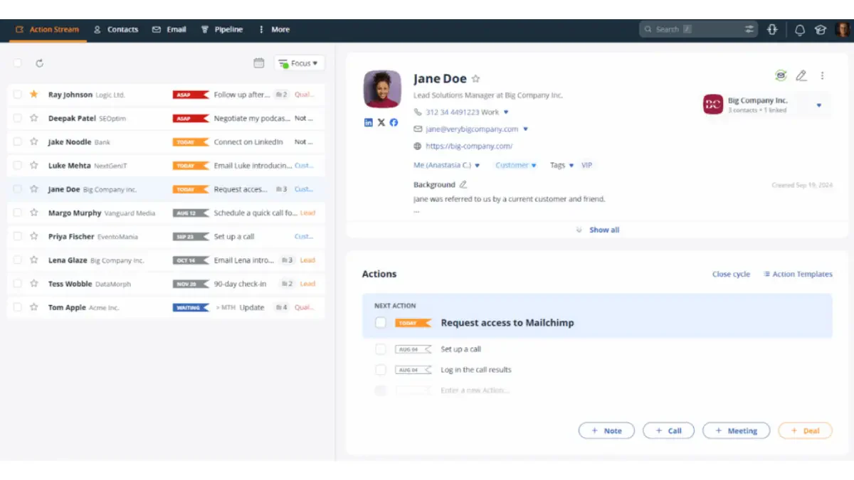 customer relationship management software