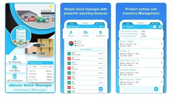 aplikasi persediaan barang eStock