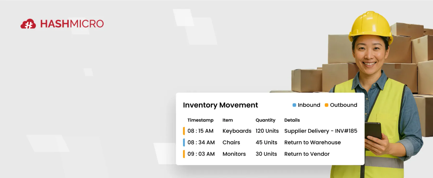 Warehouse automation with AGV