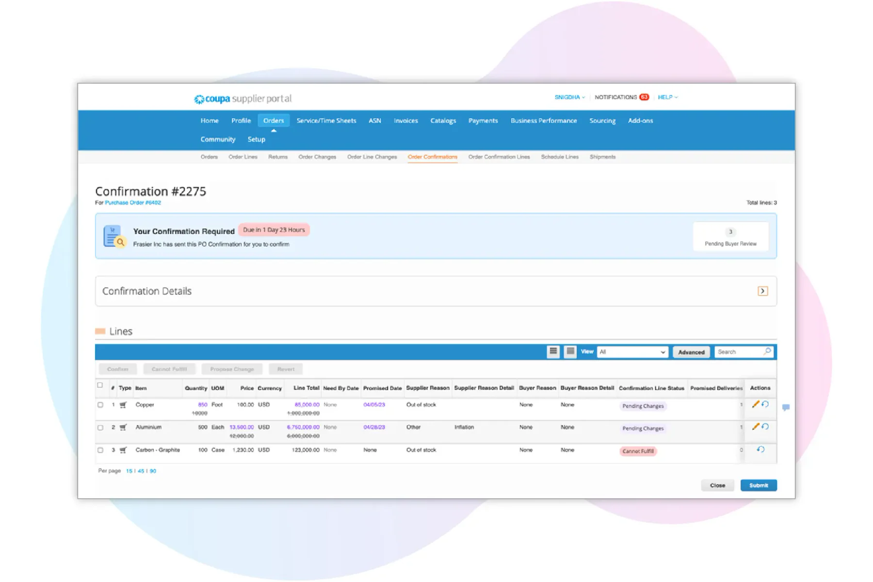 Coupa procurement management software