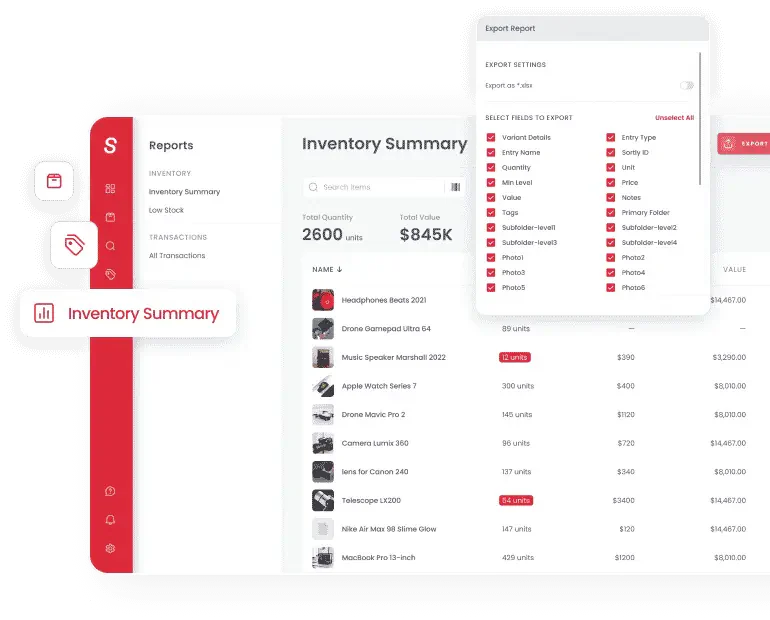 sortly medical inventory software