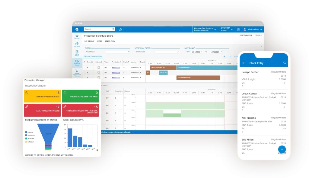 acumatica manufacturing software