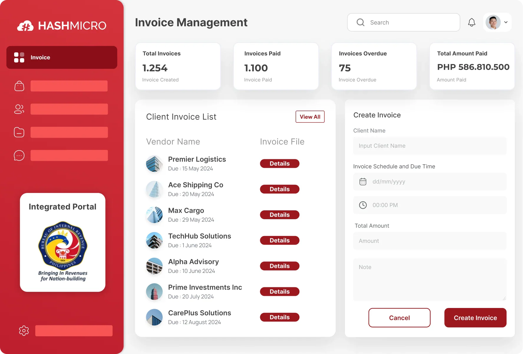 hashmicro invoicing software
