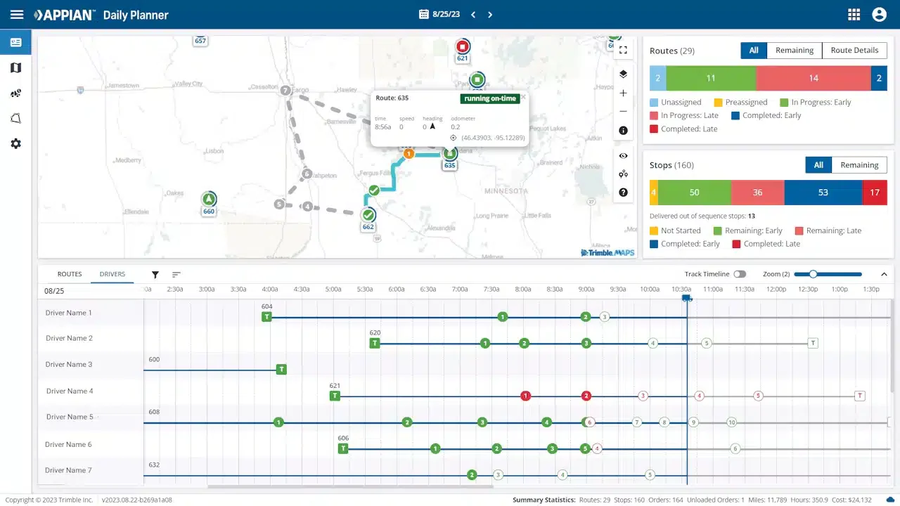 trimble logistics management system