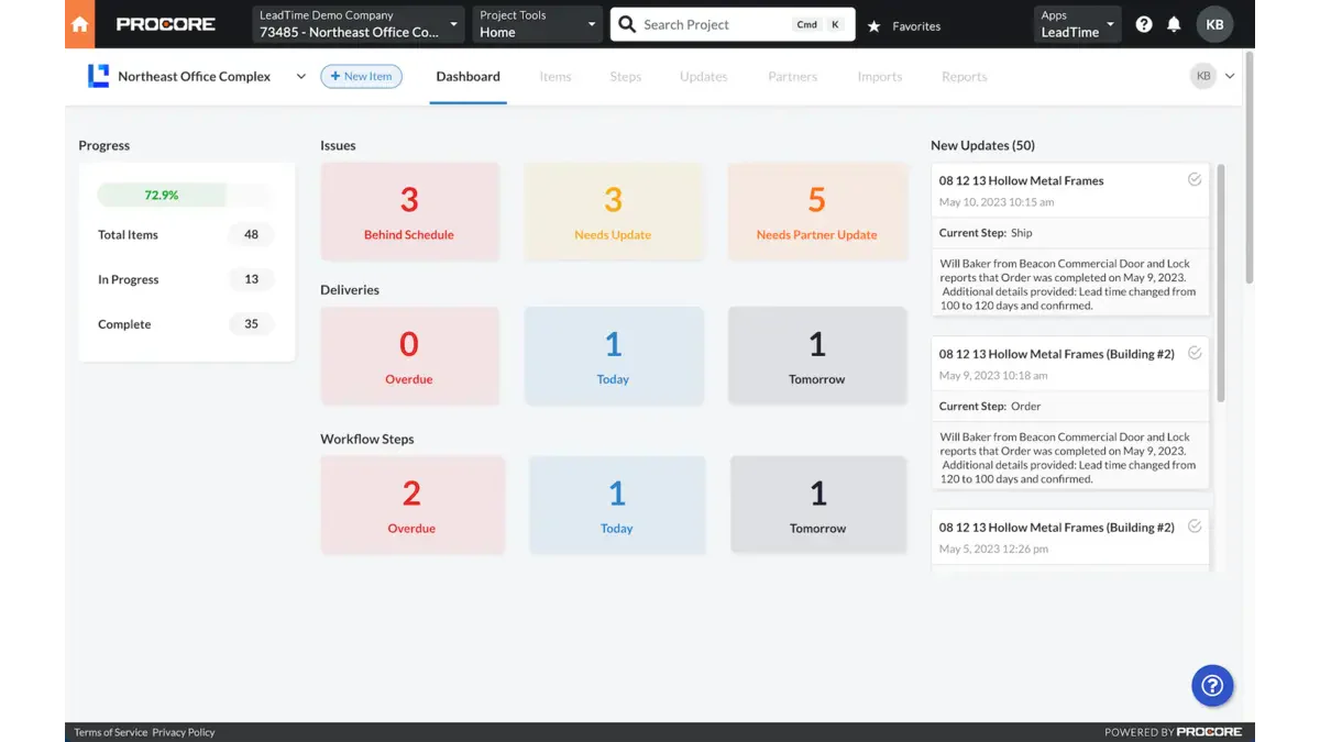 construction procurement software