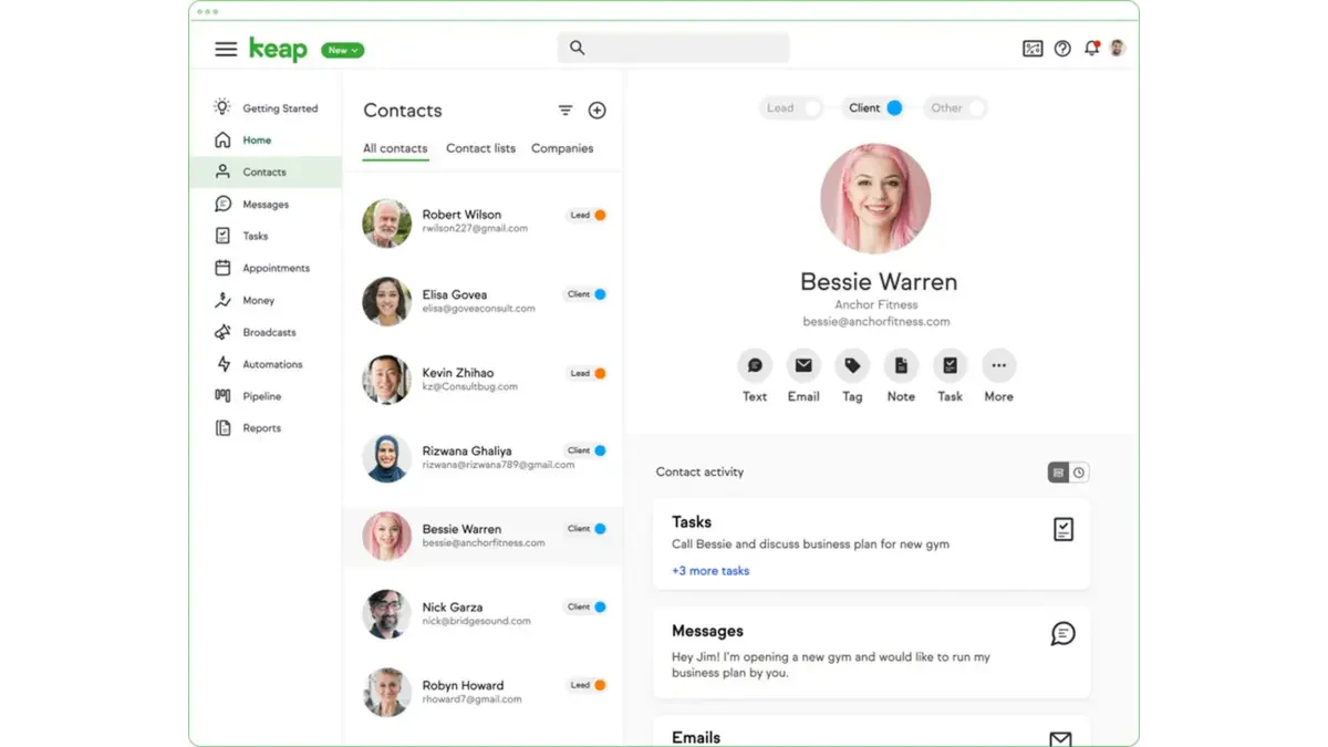 Keap Sales Management Software