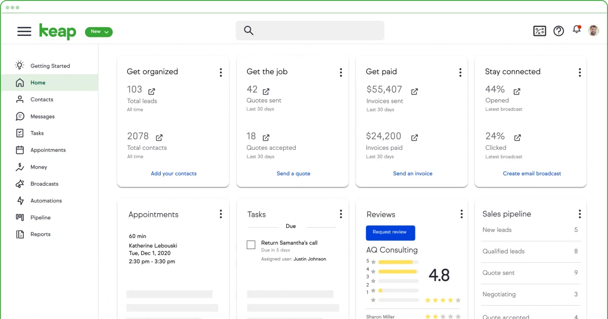 CRM Software keap
