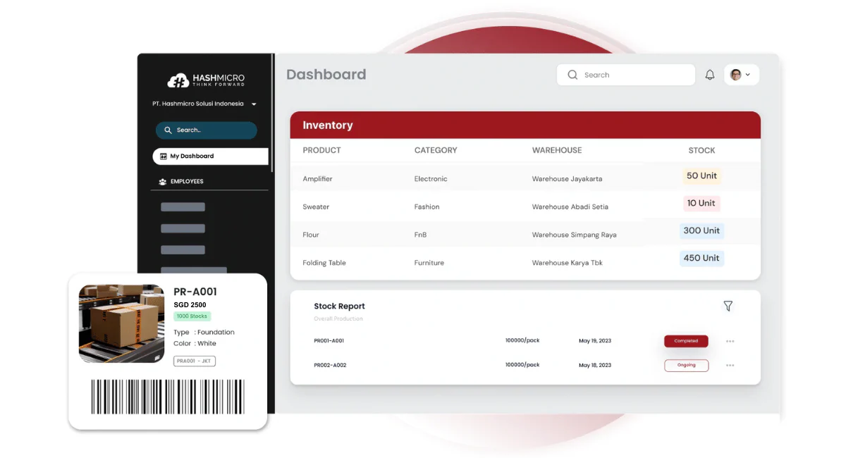 hashmicro's inventory management software