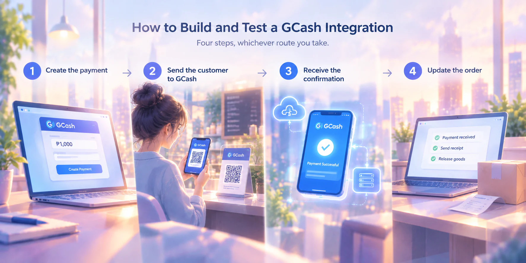 build and test gcash integration