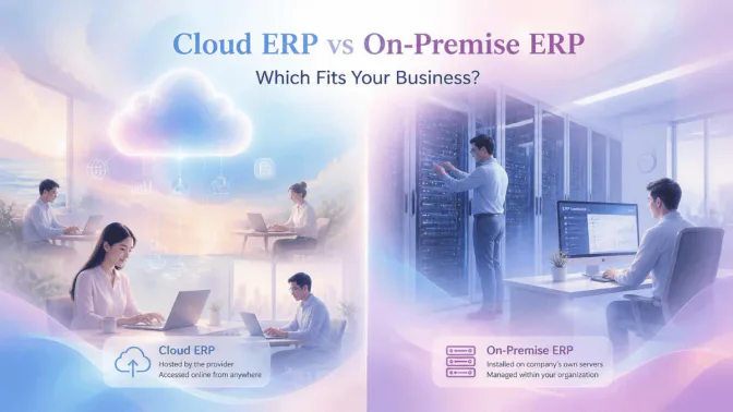 Cloud ERP vs On-Premise ERP: เลือกแบบไหนให้เหมาะกับธุรกิจ