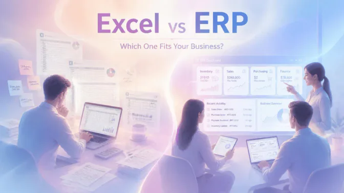Excel vs ERP ต่างกันอย่างไร และธุรกิจควรเลือกอะไร?