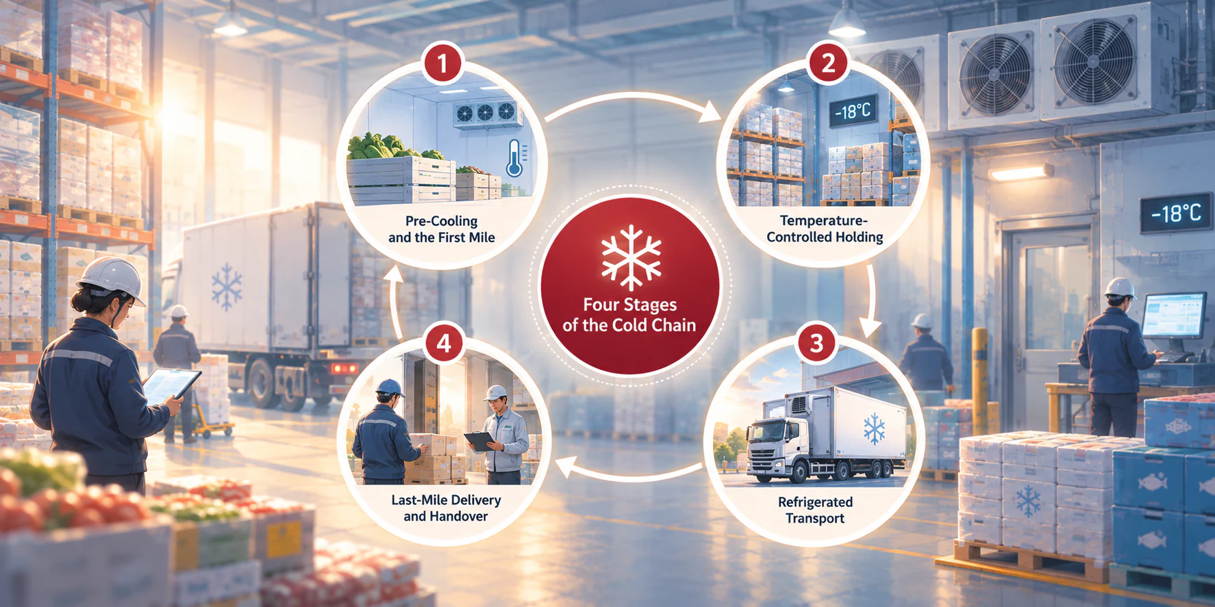 four stages of the cold chain
