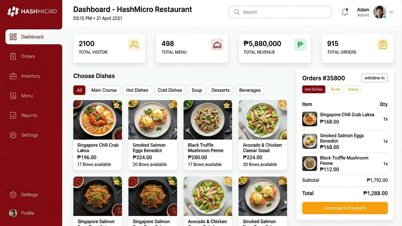 hashmicro restaurant system for cafe