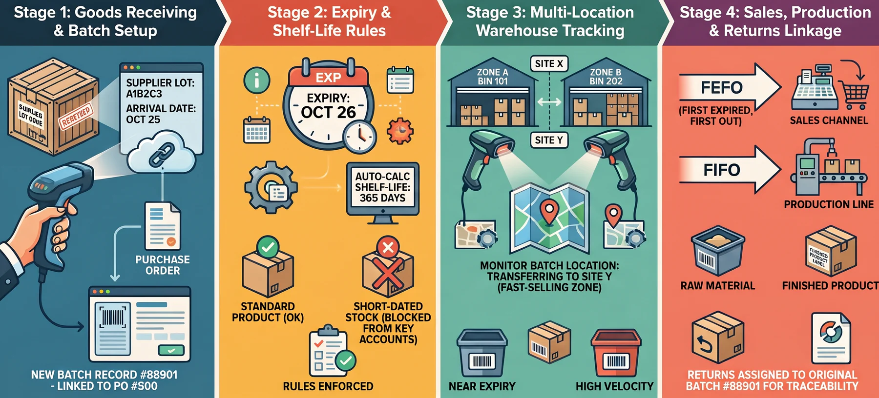how batch and expiry tracking software works