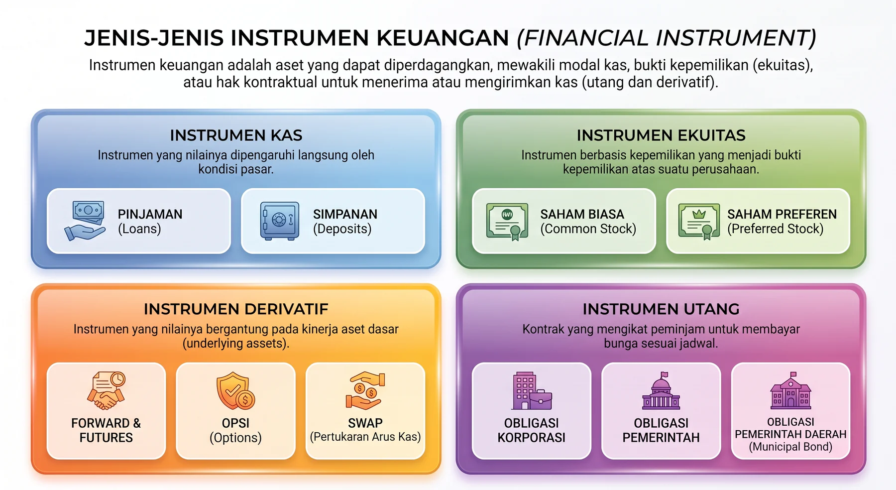 jenis jenis instrumen keuangan