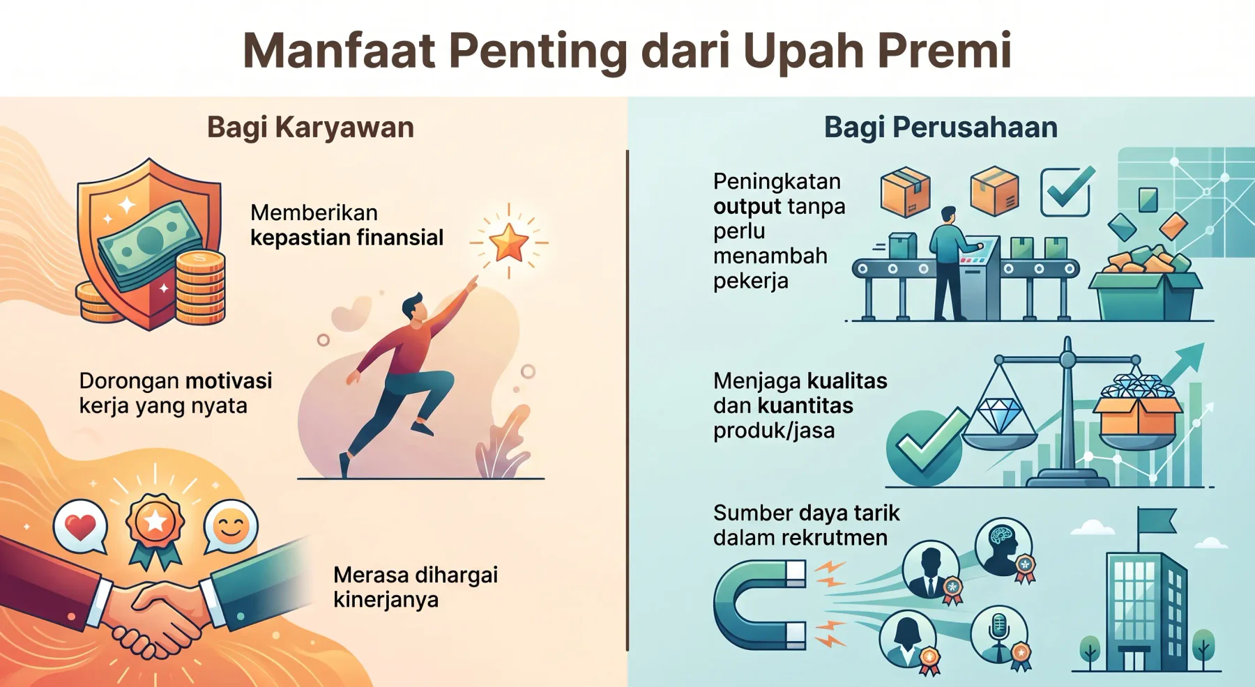 Manfaat penting dari upah premi