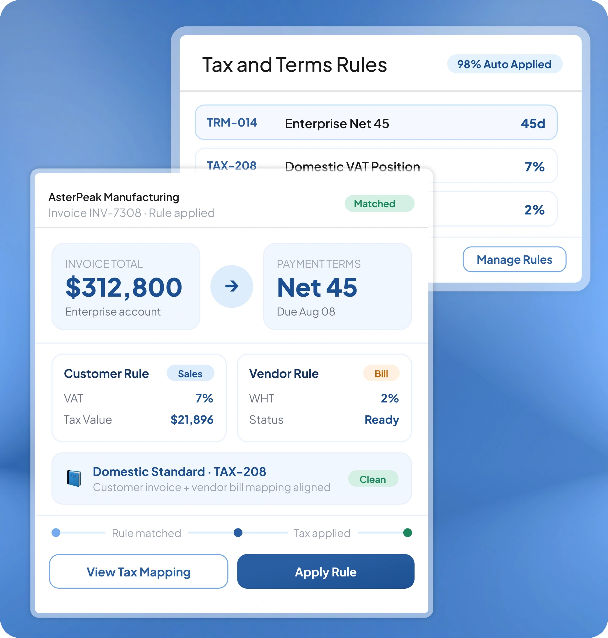 Tax & Terms