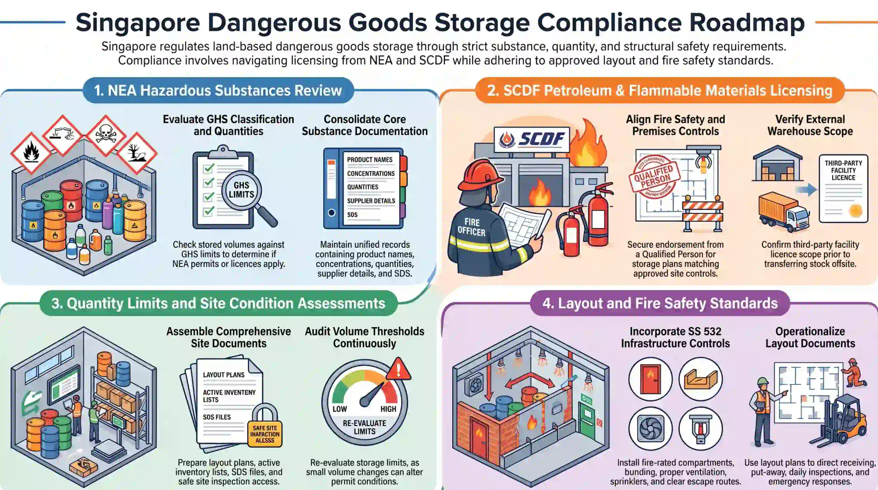 singapore licences and requirements for dangerous goods storage