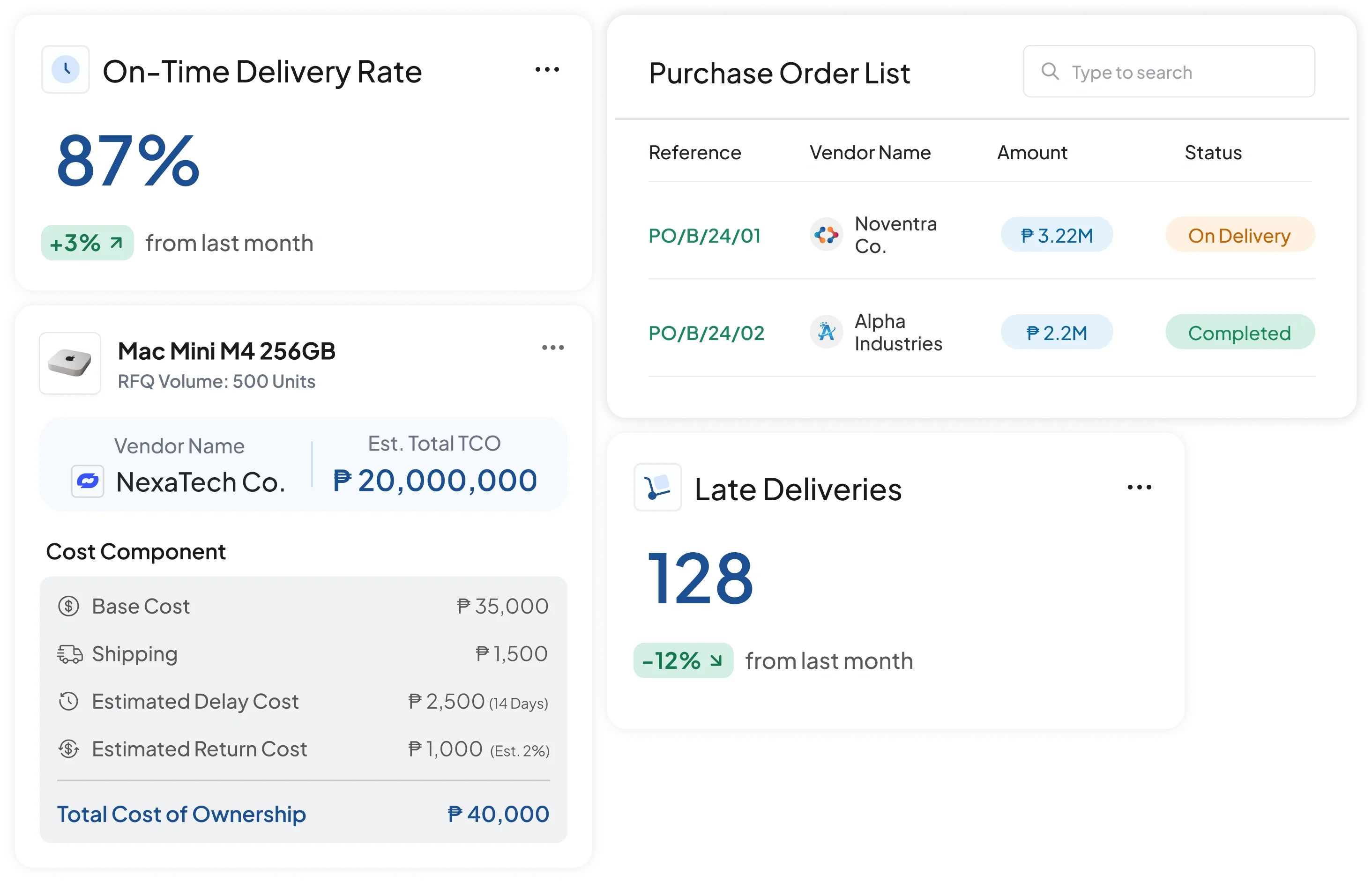 procurement software interface HashMicro