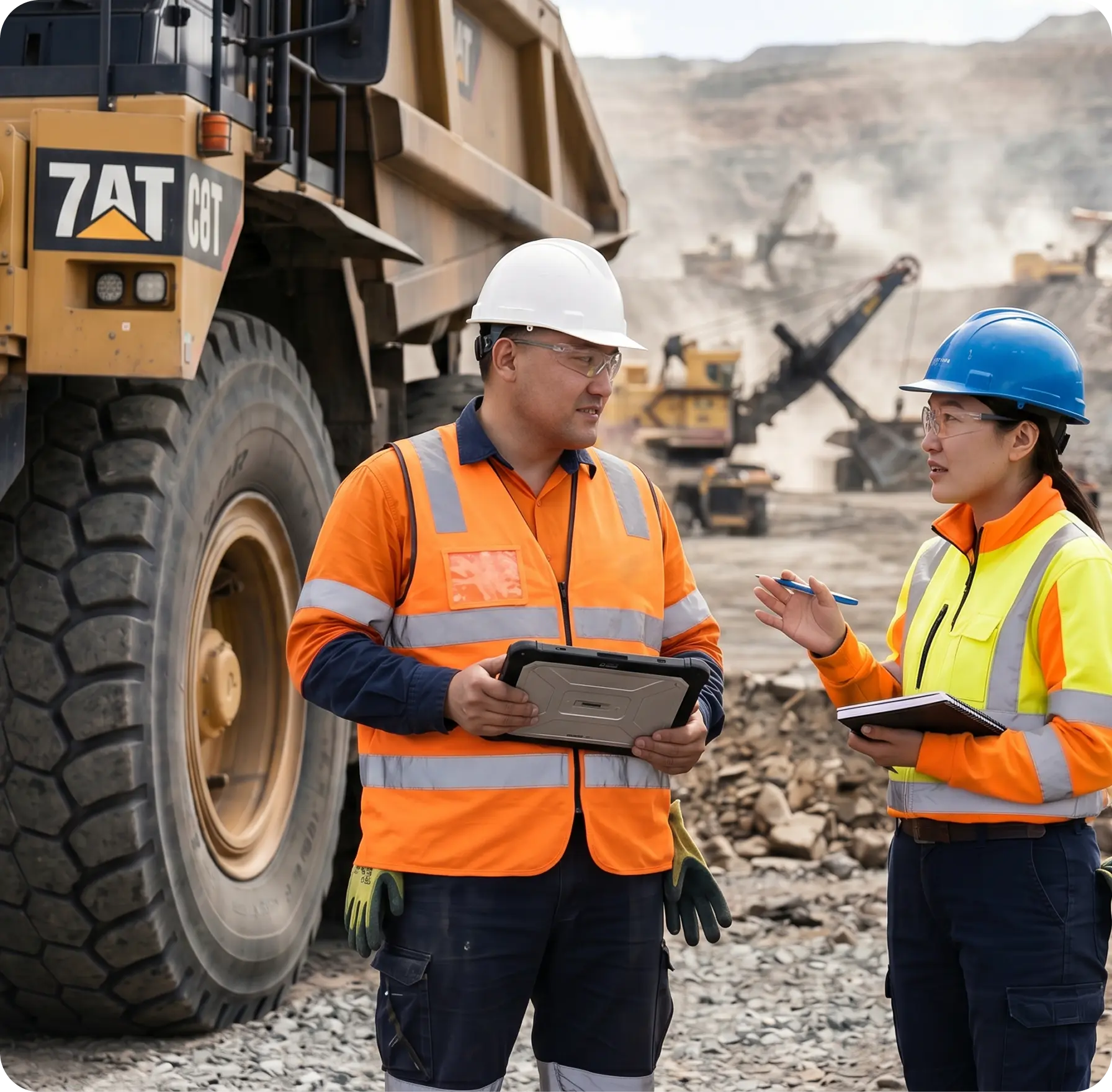 Asset Management dashboard for Mining Solution