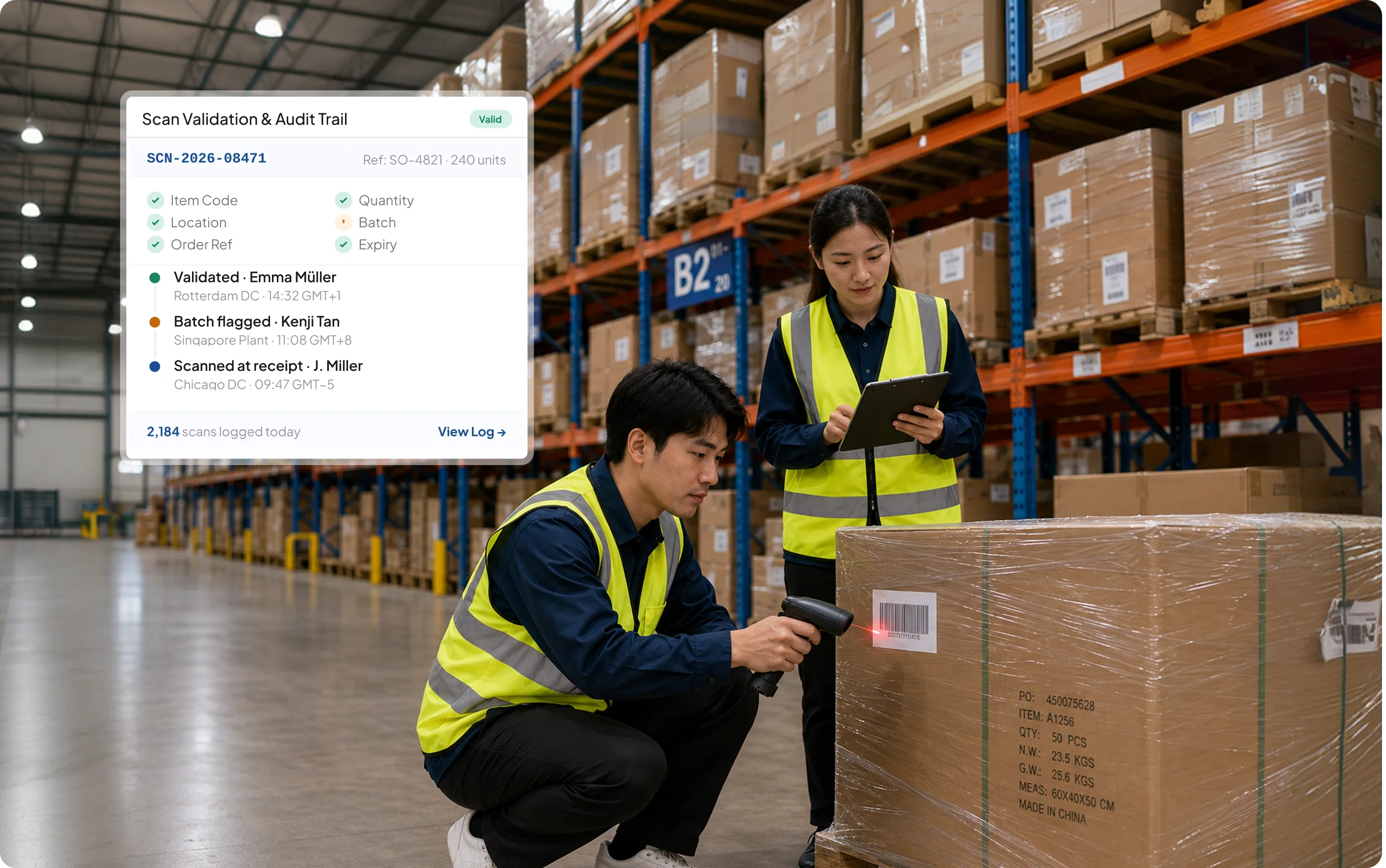 Tampilan barcode HashMicro untuk notifikasi kedaluwarsa