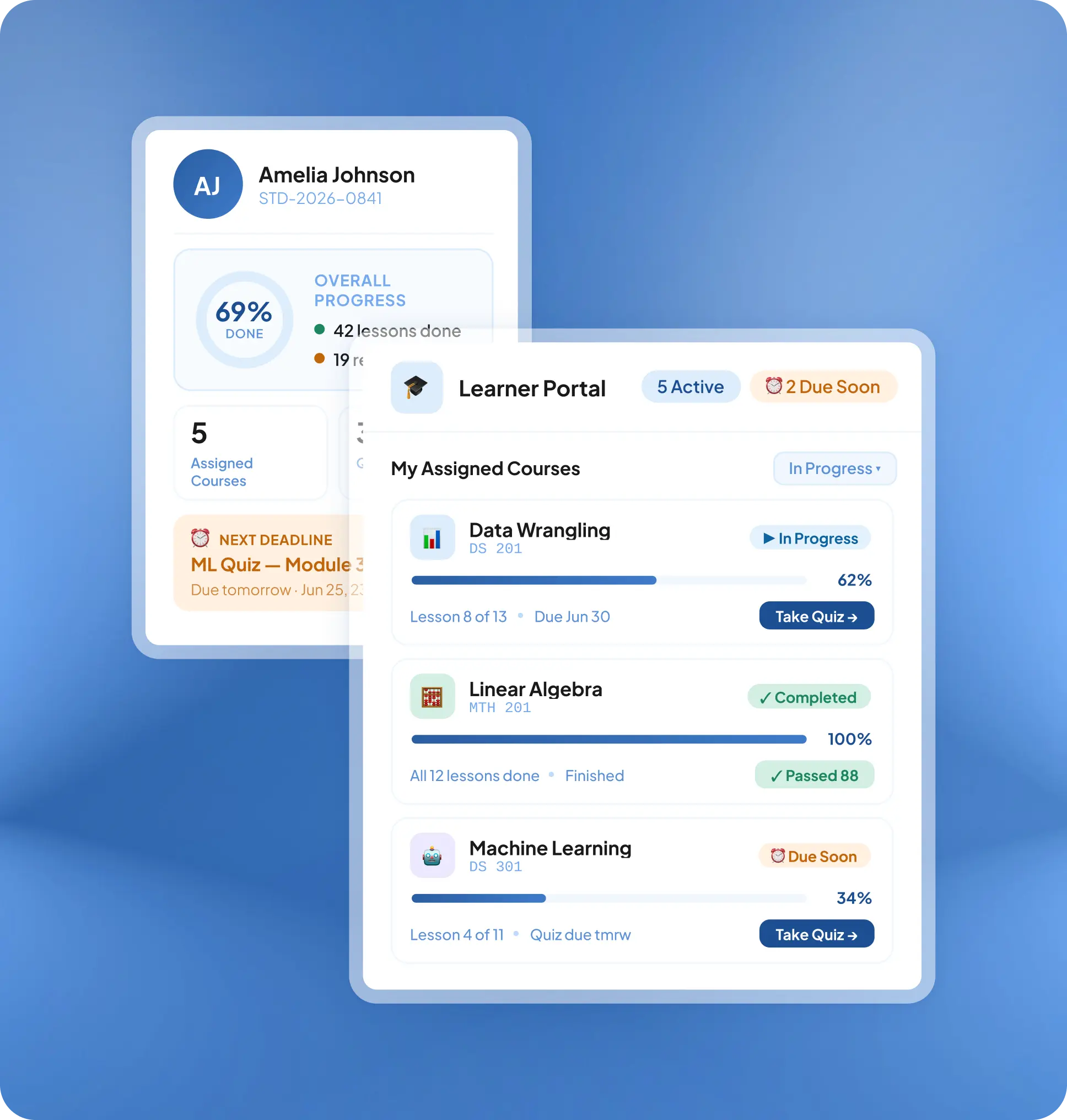 HashMicro e-learning feature for learner portal
